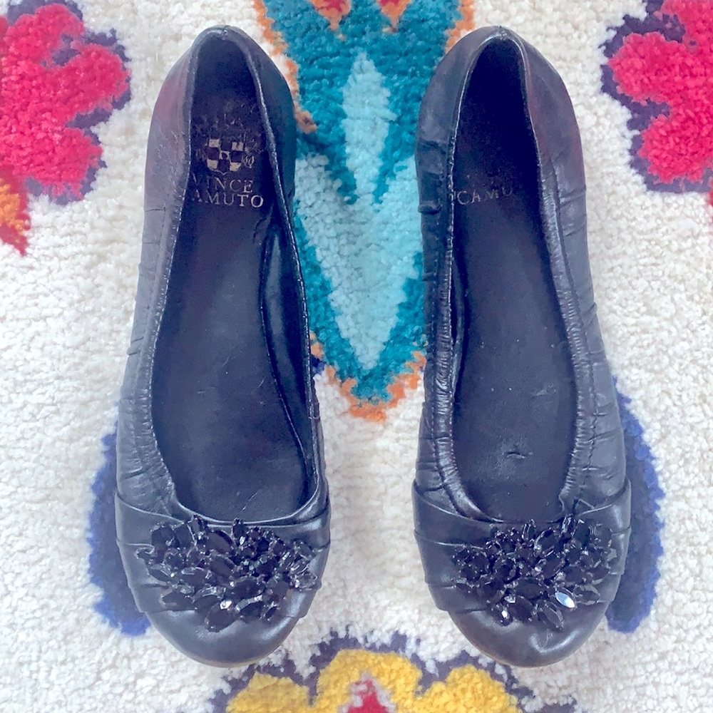 Vince Camino Black Ballet Flats sz6